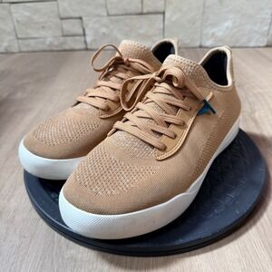 Vessi Weekend Waterproof Knit Sneakers Tan Mens 9 Womens 10 Dyma-tex Low Top